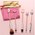 5 Pcs Anime Series Rabbit Eye Brushes Kits Alice in Wonderland Makeup Brushes Set For Girls Gift